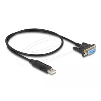 DeLOCK 67381 USB 2.0 auf RS-232 DB9 Seriell Adapter 0,5 m