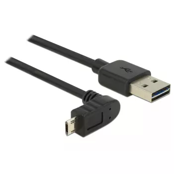 USB-Kabel DeLOCK 83848 USB 2.0 1m USB A Micro-USB B Schwarz
