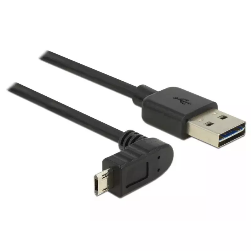 USB-Kabel DeLOCK 83848 USB 2.0 1m USB A Micro-USB B Schwarz