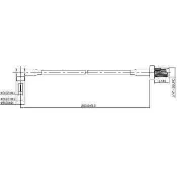 Signalkabel DeLOCK 88466 0,2 m Schwarz Gold Silber
