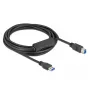 USB-Kabel DeLOCK 85379 USB 3.2 Gen 1 5m USB A USB B Schwarz