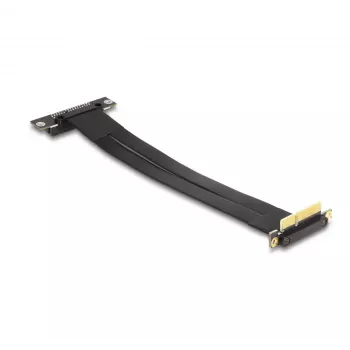 DeLOCK Riser Card PCI Express x4 male 90° gewinkelt zu x4 Slot 90° gewinkelt mit Kabel 30 cm