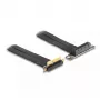 DeLOCK Riser Card PCI Express x4 male 90° gewinkelt zu x4 Slot 90° gewinkelt mit Kabel 30 cm