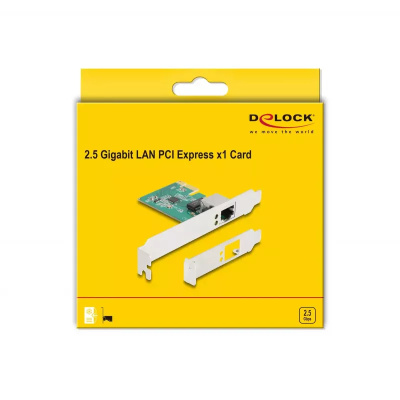 DeLOCK PCI Express x1 Karte 1 x RJ45 2,5 Gigabit LAN RTL8125