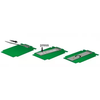 Adapter DeLOCK 2x 67-pin M.2 Key B - 2x SATA 7-pin