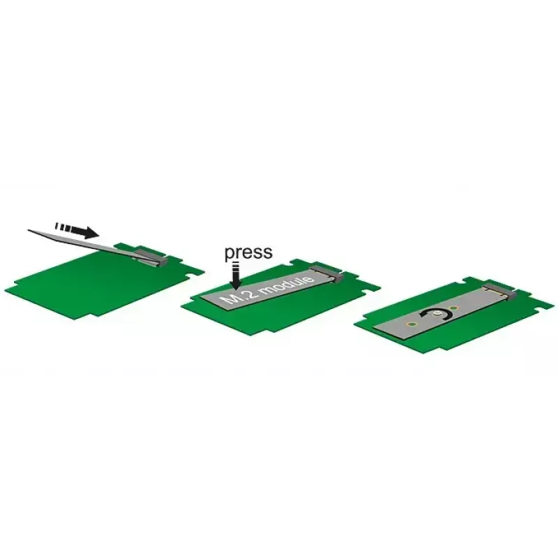 Adapter DeLOCK 2x 67-pin M.2 Key B - 2x SATA 7-pin