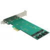 Adapter DeLOCK 2x 67-pin M.2 Key B - 2x SATA 7-pin
