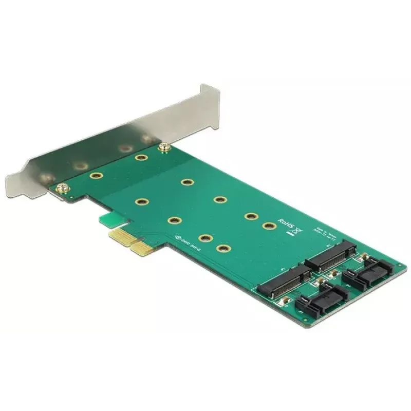 Adapter DeLOCK 2x 67-pin M.2 Key B - 2x SATA 7-pin