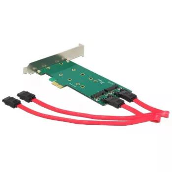 Adapter DeLOCK 2x 67-pin M.2 Key B - 2x SATA 7-pin