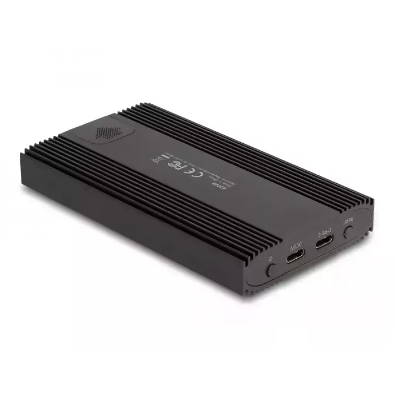 SSD-Gehäuse DeLOCK 42022 Externes Gehäuse USB 20 Gbps für 2 x M.2 NVMe PCIe SSD