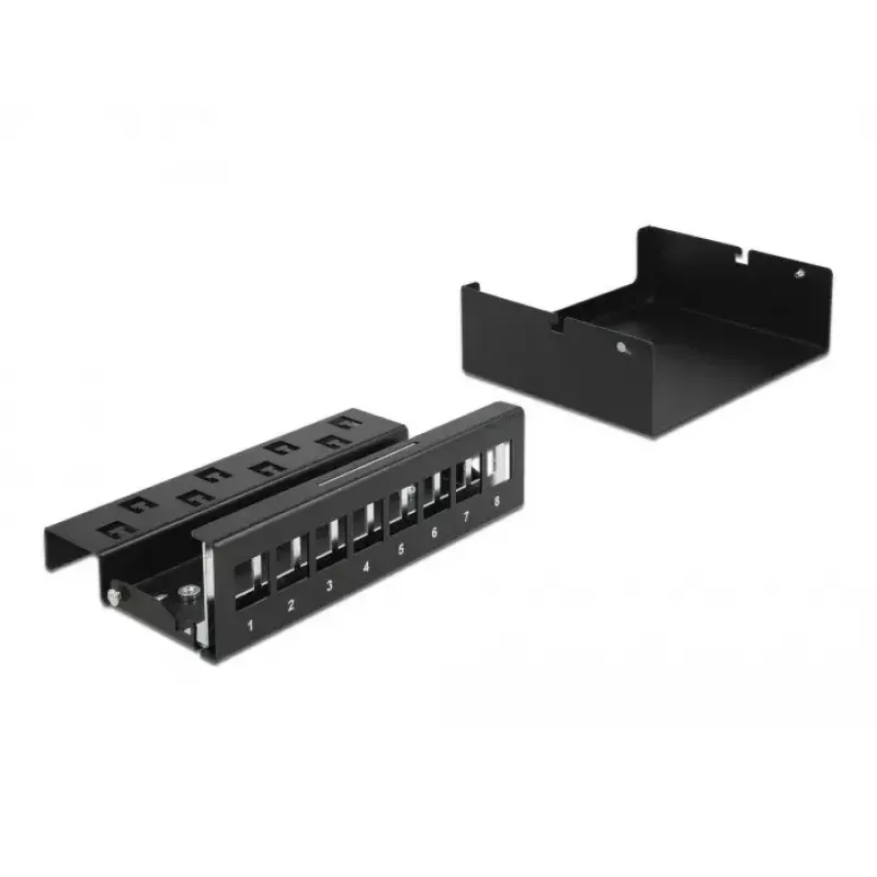 Keystone Patch Panel DeLOCK 43413 8 Port Schwarz