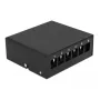 Patch Panel DeLOCK Keystone 6 Port Schwarz