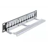 Patchpanel DeLOCK 66874 1U Schwarz Metall Rack-Kapazität 1U