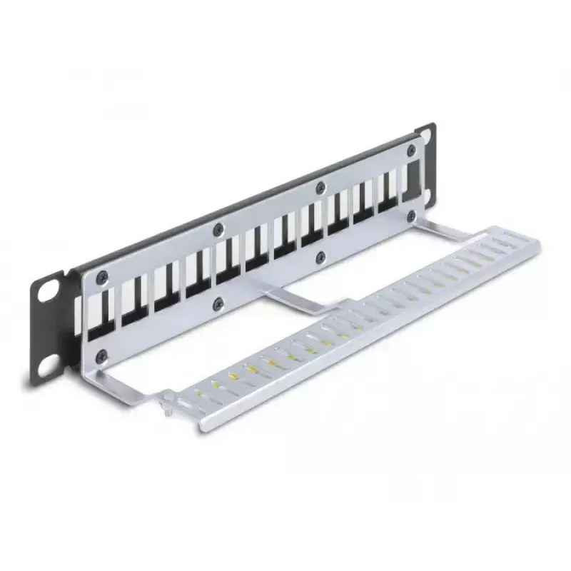 Patchpanel DeLOCK 66874 1U Schwarz Metall Rack-Kapazität 1U