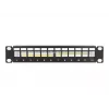 Patchpanel DeLOCK 66874 1U Schwarz Metall Rack-Kapazität 1U