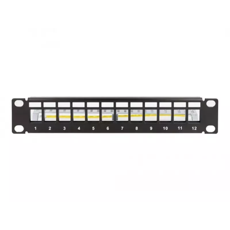Patchpanel DeLOCK 66874 1U Schwarz Metall Rack-Kapazität 1U
