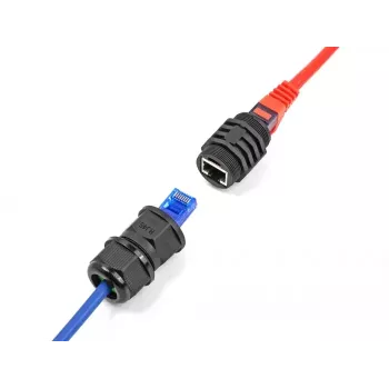 DeLOCK RJ45 Cat.6A Einbaumodul IP67 staub- und wasserdicht