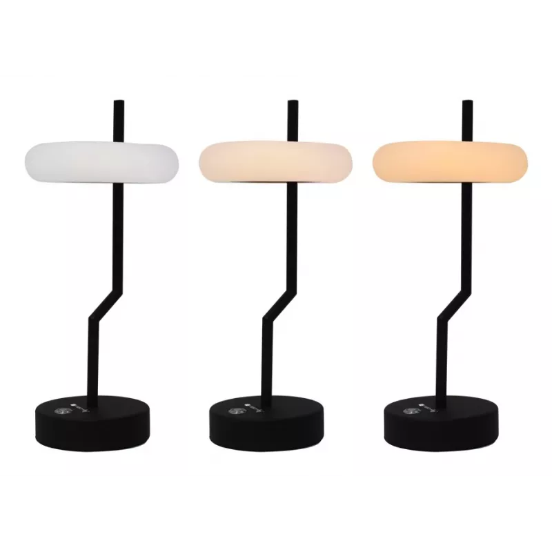 Techly I-LAMP-TABLE2 Tischlampe Nicht austauschbare(s) Leuchtmittel 2 W LED Schwarz, Weiß
