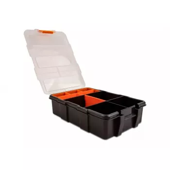 Aufbewahrungsbox DeLOCK 18419 11 Fächer 220x155x60mm orange/schwarz