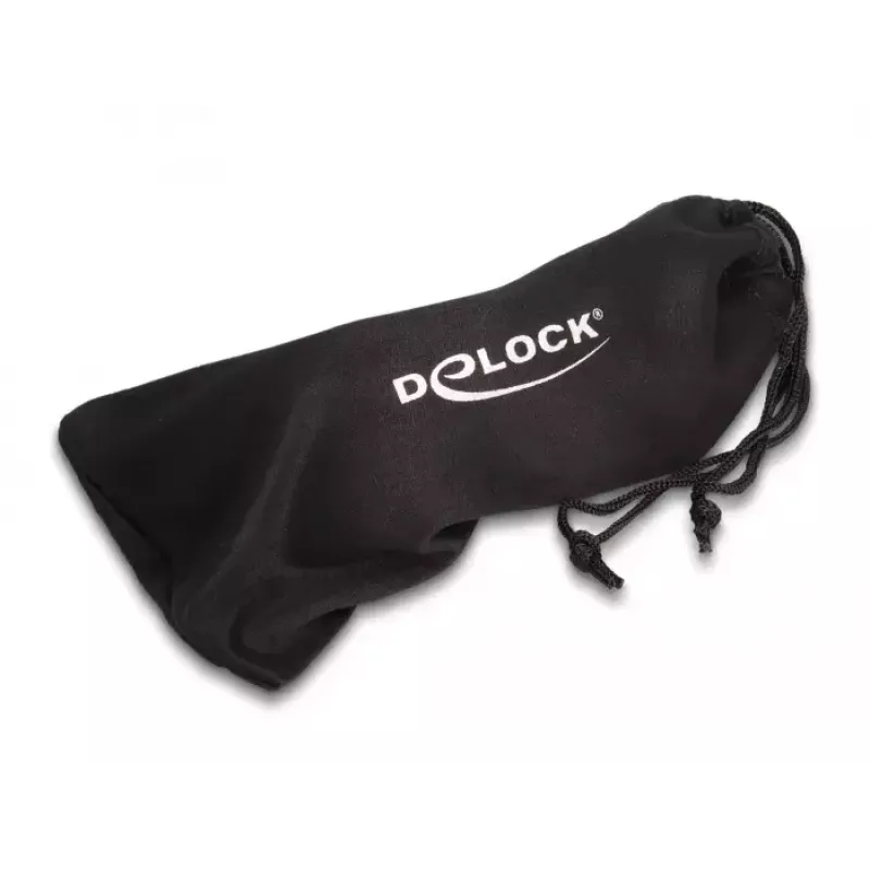 Sicherheitsbrille DeLOCK 90559 klare Gläser schwarz transparent