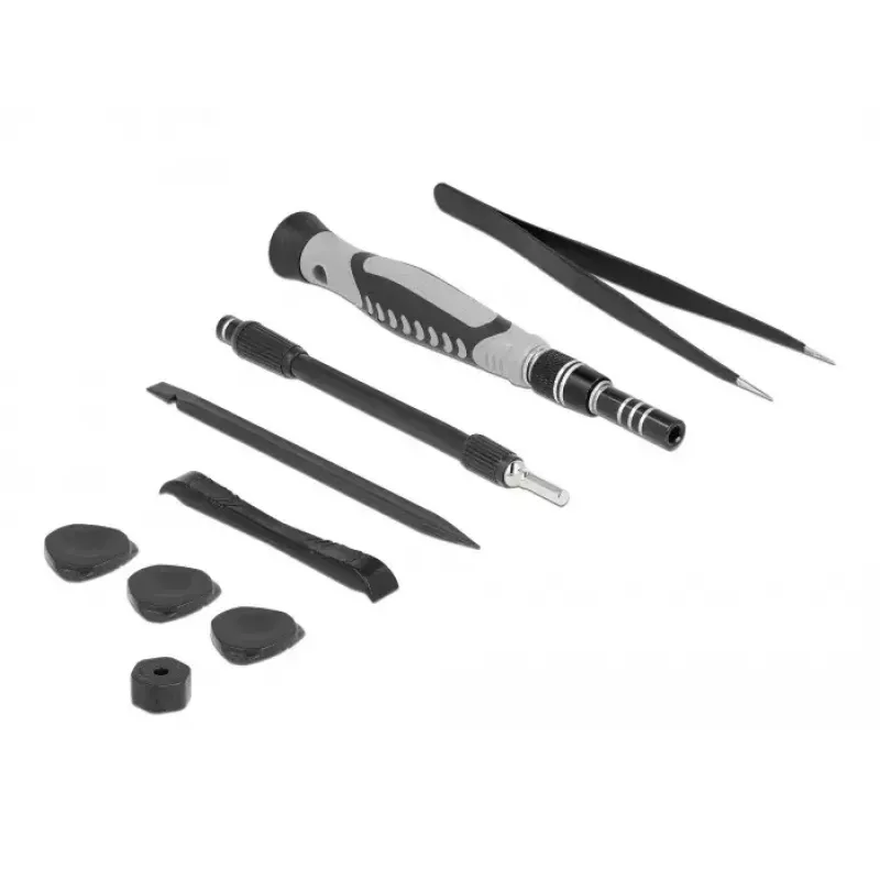 DeLOCK 64168 manueller Schraubendreher-Set Präzisionsschraubendreher Breite 120 mm Länge 185 mm Höhe 38 mm