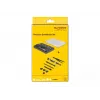 DeLOCK 64168 manueller Schraubendreher-Set Präzisionsschraubendreher Breite 120 mm Länge 185 mm Höhe 38 mm