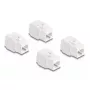 DeLOCK Keystone-Modul 86051 Flach RJ-45 Weiß 4 Stück