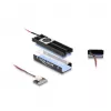 Heatsink DeLOCK Kühlkörper mit Lüfter für M.2 SSD 2280 schwarz Aluminium