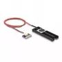 Heatsink DeLOCK Kühlkörper mit Lüfter für M.2 SSD 2280 schwarz Aluminium