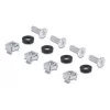 Montageset DELOCK 67281 — Zubehör für Metallracks, schwarz, universelles 2-teiliges Set