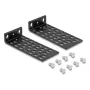 Montageset DELOCK 67281 — Zubehör für Metallracks, schwarz, universelles 2-teiliges Set