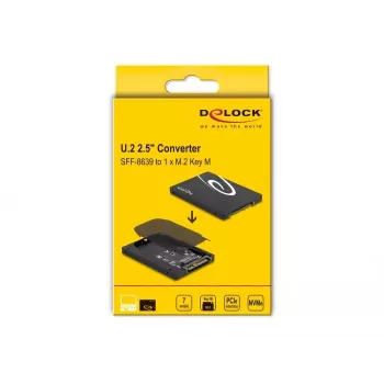 SSD-Gehäuse DeLOCK 63379 Schwarz M.2 1 Laufwerksunterstützung