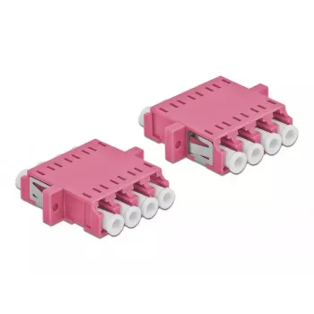Glasfaseradapter DELOCK LC-Buchse auf LC-Buchse OM3 Duplex (2 Stück)