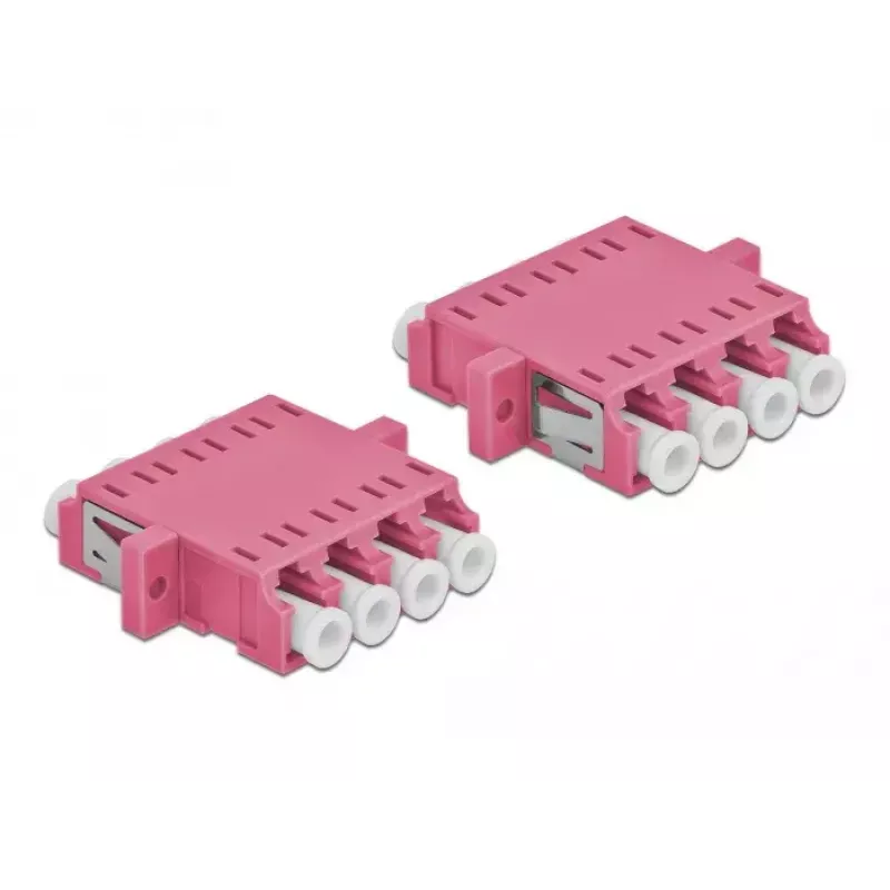 Glasfaseradapter DELOCK LC-Buchse auf LC-Buchse OM3 Duplex (2 Stück)