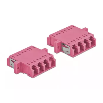 Glasfaseradapter DELOCK LC-Buchse auf LC-Buchse OM3 Duplex (2 Stück)