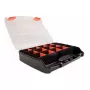 Aufbewahrungsbox DeLOCK 18418 17 Fächer 320x255x60mm orange schwarz