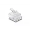 DeLOCK RJ11 Modularstecker 100 Stück Transparent Polycarbonat