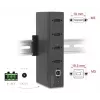 DELOCK Interface-Hub USB 2.0 Typ-B auf 4x USB 2.0 Typ-A (480 Mbit/s), schwarz, Metallgehäuse, DC-betrieben