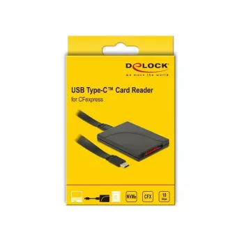 Kartenleser DeLOCK 91749 USB 3.1 Gen 2 Typ C Schwarz