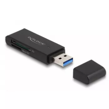 Kartenleser DeLOCK 91002 USB Schwarz MicroSD SD SDHC SDXC 5000 Mbit/s