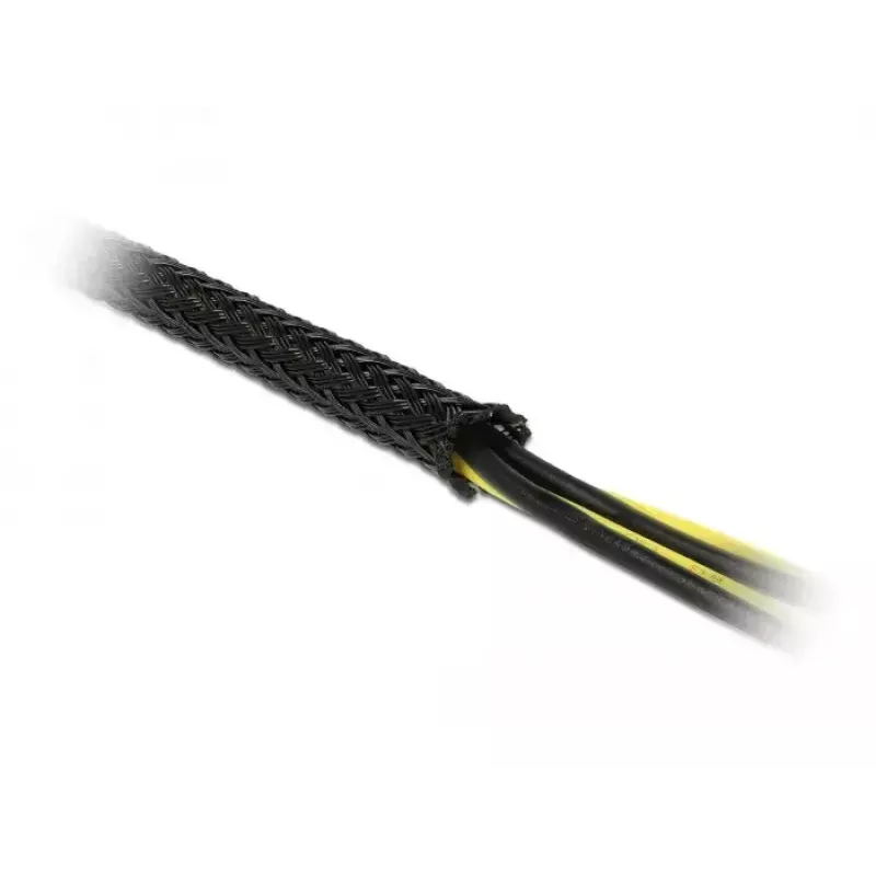 Geflechtschlauch DeLOCK 18904 10 m x 25 mm schwarz