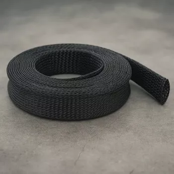 Geflechtschlauch DeLOCK 18904 10 m x 25 mm schwarz
