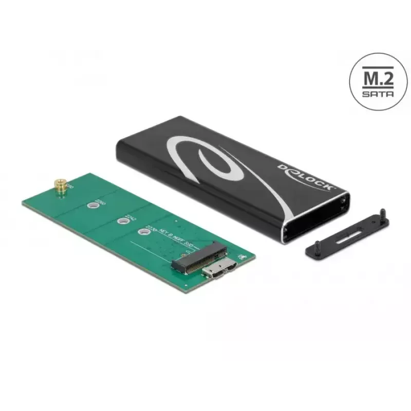 SSD-Gehäuse DeLOCK 42007 Schwarz M.2