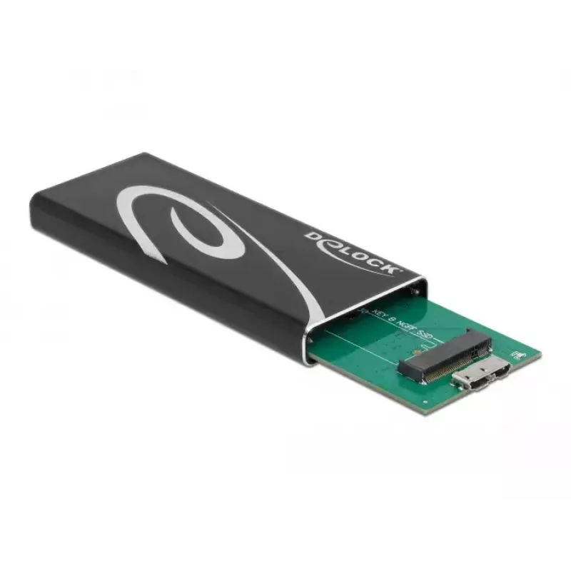 SSD-Gehäuse DeLOCK 42007 Schwarz M.2