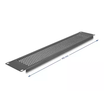 Blindabdeckung DeLOCK 67036 Schwarz Metall 88 mm Breite 11 mm Höhe