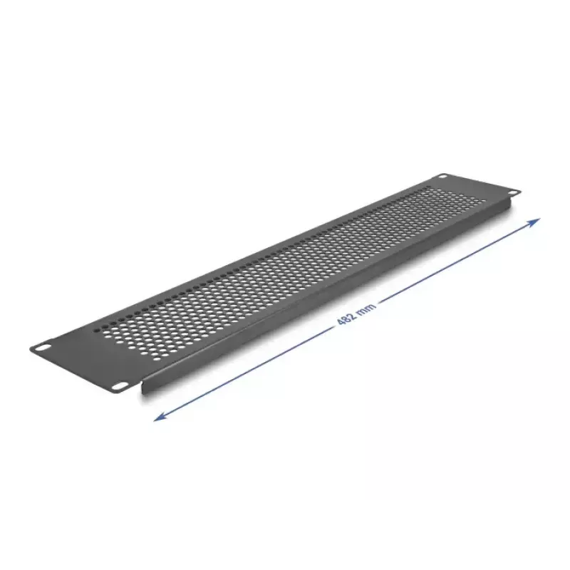 Blindabdeckung DeLOCK 67036 Schwarz Metall 88 mm Breite 11 mm Höhe