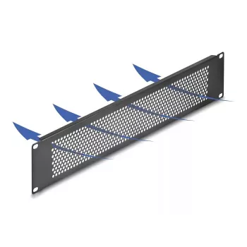 Blindabdeckung DeLOCK 67036 Schwarz Metall 88 mm Breite 11 mm Höhe