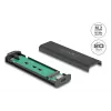 SSD-Gehäuse DeLOCK 42031 Schwarz M.2 PCIe SATA 20 Gbit/s