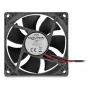 DELOCK Computer-Gehäuselüfter 8 cm (80 x 80 x 25 mm), Kugellager, 5 V DC, Schwarz