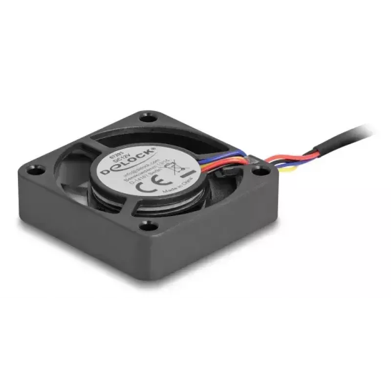 Lüfter DELOCK 67293 4 cm (40×40×10 mm) 0,18 m³/h Kugellager 12 V Schwarz